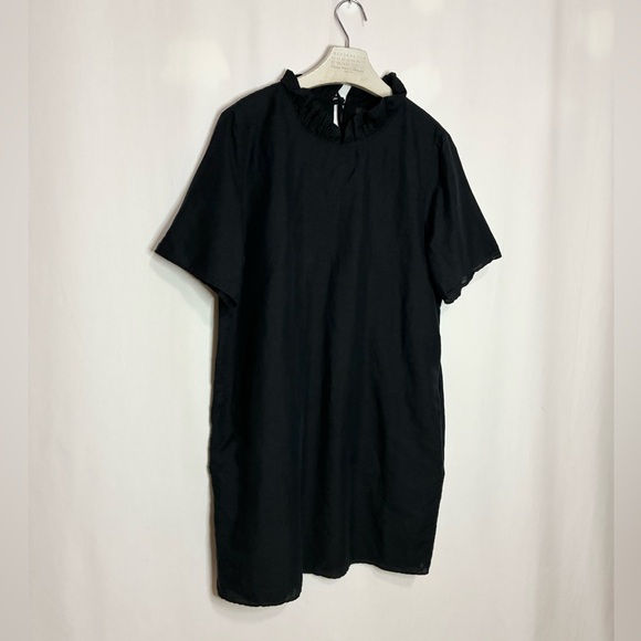 COS Linen Ruffle Neck Dress - Picture 6 of 9